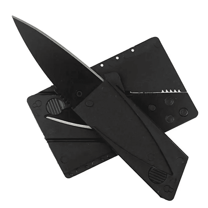 2pcs Credit Card Knives Lot Folding Wallet Thin Pocket Survival Micro Knife