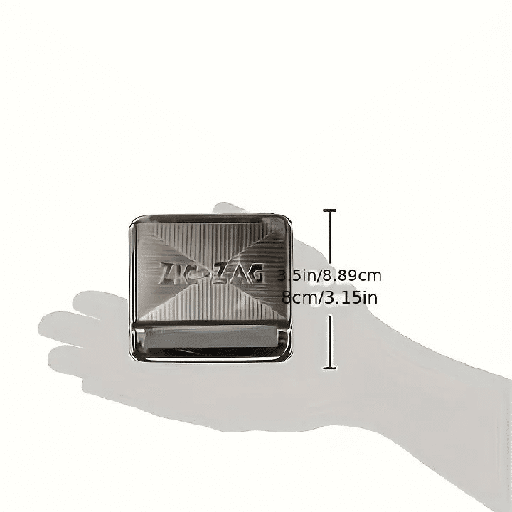 Manual Automatic Cigarette Roller Box Metal Tobacco Storage Case Easy Use Durable Tin Smoking Accessories
