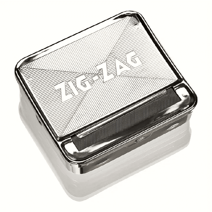 Manual Automatic Cigarette Roller Box Metal Tobacco Storage Case Easy Use Durable Tin Smoking Accessories