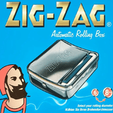 Manual Automatic Cigarette Roller Box Metal Tobacco Storage Case Easy Use Durable Tin Smoking Accessories
