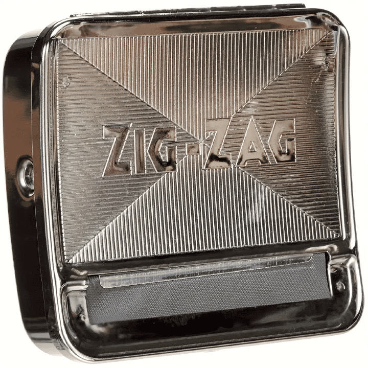 Manual Automatic Cigarette Roller Box Metal Tobacco Storage Case Easy Use Durable Tin Smoking Accessories