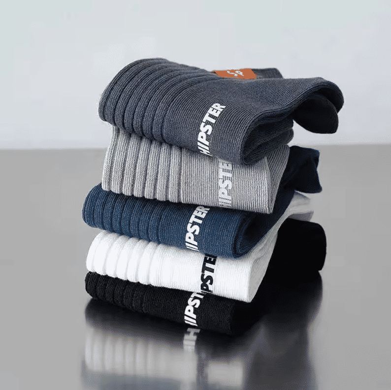 5 Pairs Unisex Letter Graphic Breathable Low Cut Sport Ankle Socks Pack