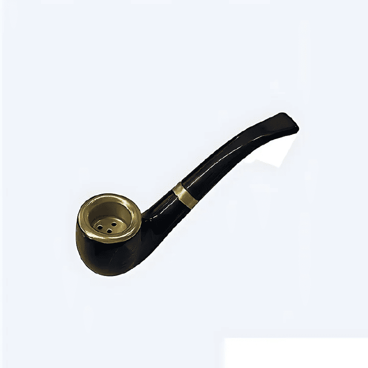 Resin Bent Tobacco Pipe Curved Handheld Cigarette Filter Smoking Tool for Beginners