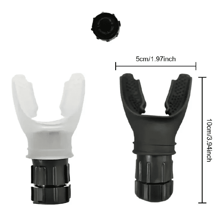 Portable Silicone Lung Capacity Breathing Trainer Adjustable Resistance Black
