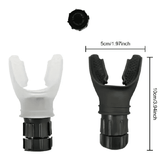 Portable Silicone Lung Capacity Breathing Trainer Adjustable Resistance Black