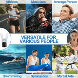 Portable Silicone Lung Capacity Breathing Trainer Adjustable Resistance Black