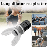 Portable Silicone Lung Capacity Breathing Trainer Adjustable Resistance Black