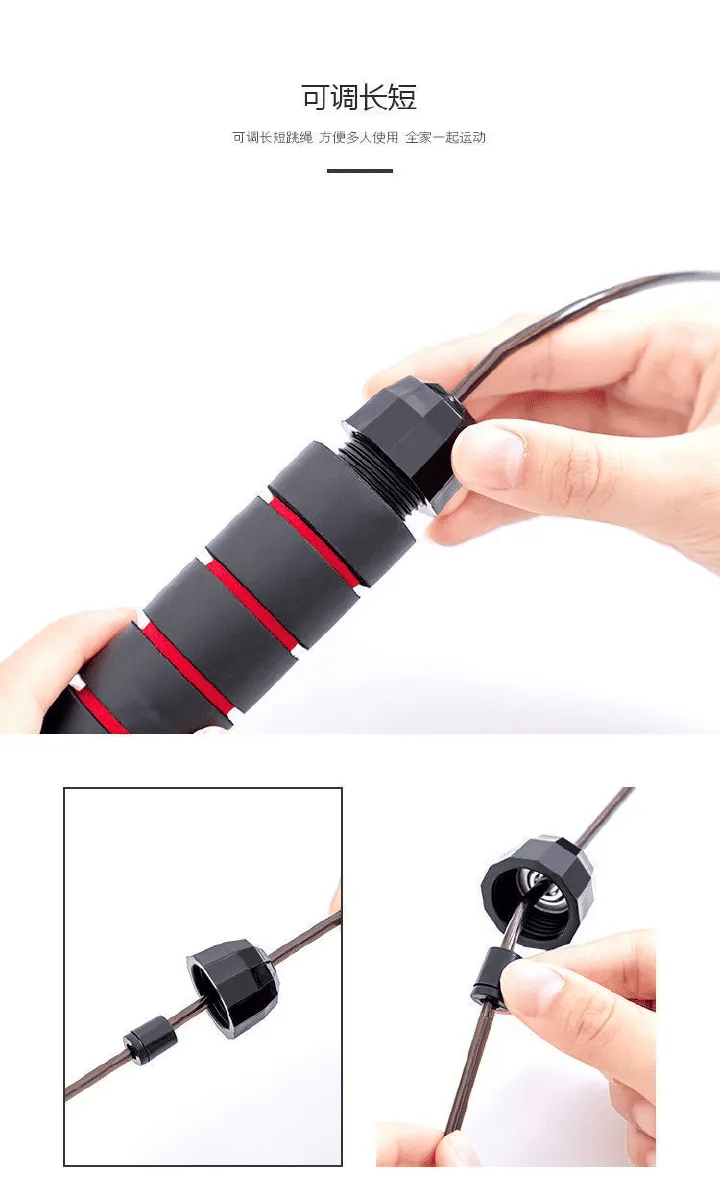 Tangle-Free Rapid Speed Jump Rope with Ball Bearings Foam Handles Adjustable for Fitness Workout Aerobic Exercise Black