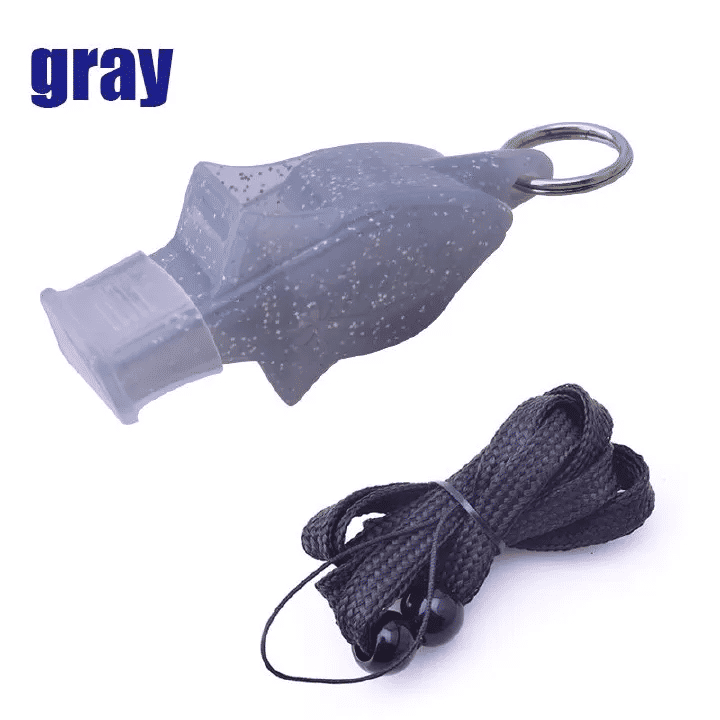 Dolphin Professional Sports Whistle High-Frequency Referee Gear for Basketball Soccer Black