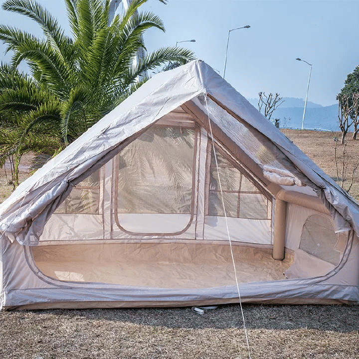Inflatable Camping Tent 2 Room Luxury Set With Table Chairs Rain Tarp