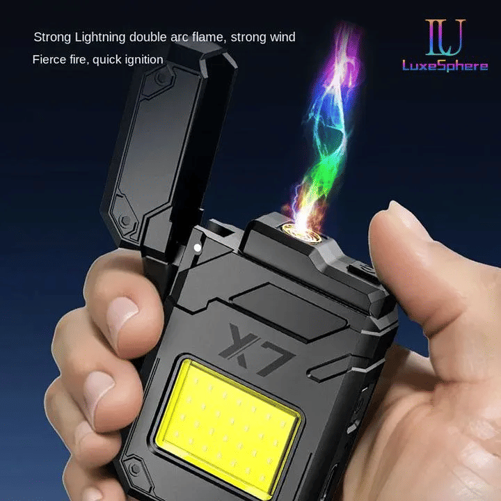 USB Rechargeable Electric Lighter Multi Functional Portable Waterproof for Camping