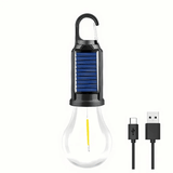 Solar Powered LED Camping Lantern USB Rechargeable Portable Waterproof Flashlight