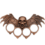 Metal Skull Brass Knuckle Duster Bottle Opener Car Window Breaker Self-Defense Tool
