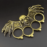 Metal Skull Brass Knuckle Duster Bottle Opener Car Window Breaker Self-Defense Tool