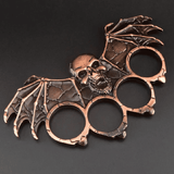 Metal Skull Brass Knuckle Duster Bottle Opener Car Window Breaker Self-Defense Tool