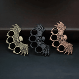 Metal Skull Brass Knuckle Duster Bottle Opener Car Window Breaker Self-Defense Tool