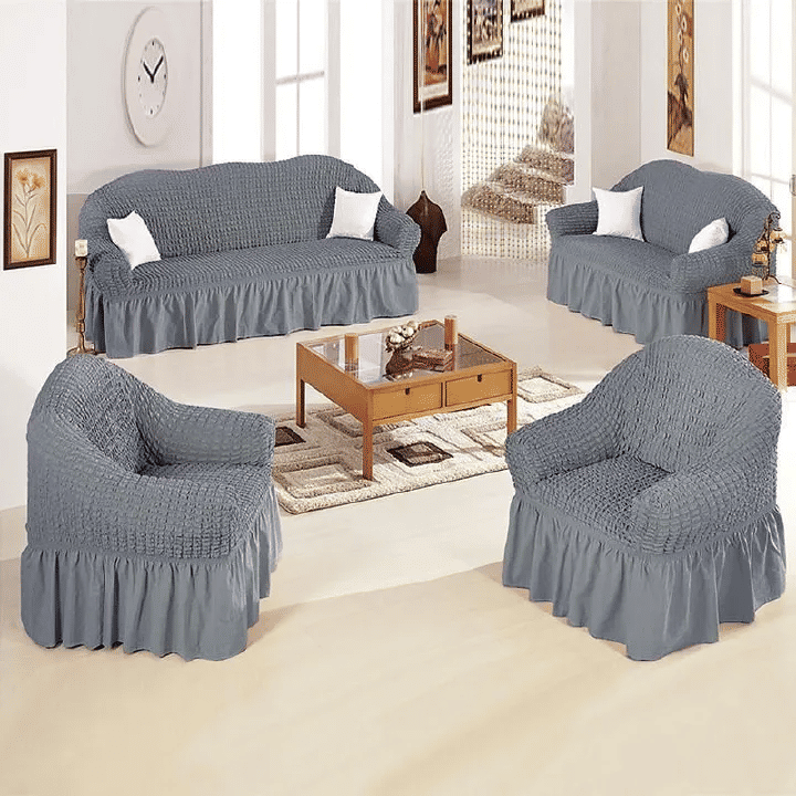 Elastic L-Shaped Sectional Sofa Cover: Universal Fit, Anti-Slip, Dust-Proof Fabric