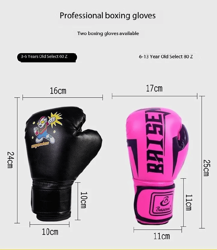 Boxing Gloves PU Leather Training Full Finger Half Finger Muay Thai Combat