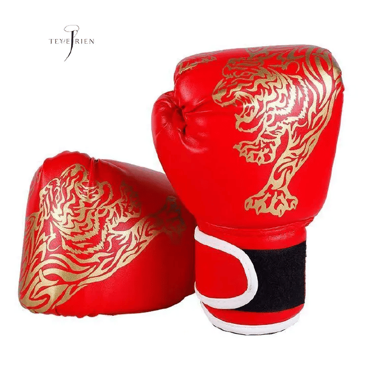 Boxing Gloves PU Leather Training Full Finger Half Finger Muay Thai Combat