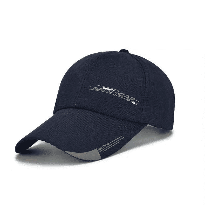 Men's Long-Brim Korean Baseball Cap - Outdoor Fishing Sunshade Travel Hat