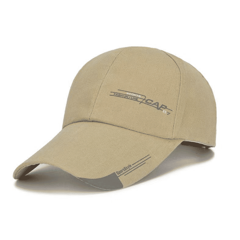 Men's Long-Brim Korean Baseball Cap - Outdoor Fishing Sunshade Travel Hat