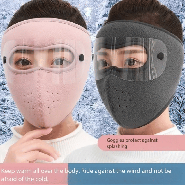Unisex Windproof Riding Face Mask Full Face Cold Resistant Shield for Electric Bikes