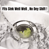 Premium Stainless Steel Sink Strainer Filter, 2-Pack Durable Kitchen Drain Stopper
