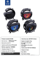 Solar Bluetooth Speaker with Torch Light: Portable, Loud Sound, Long Endurance