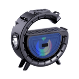 Solar Bluetooth Speaker with Torch Light: Portable, Loud Sound, Long Endurance
