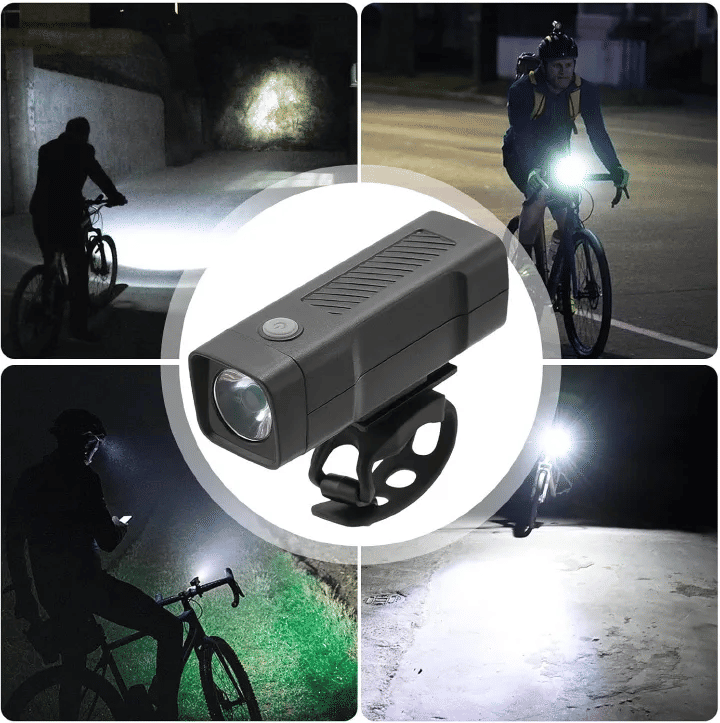 Bike Headlight and Taillight Set USB Rechargeable Front Light for Road Mountain Night Cycling