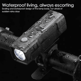 USB Rechargeable Bike Headlight Taillight Set High Brightness LED for Road Mountain