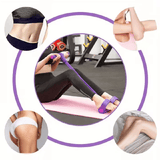 4 Tube Pedal Ankle Puller Sit Up Leg Stretch Rope Exercise Resistance Bands with Handles Yoga Strap Bodybuilding Fitness Equipment