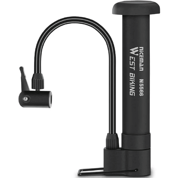 WEST BIKING Portable Hand Pump 80PSI Heavy-Duty Bike Tire Inflator
