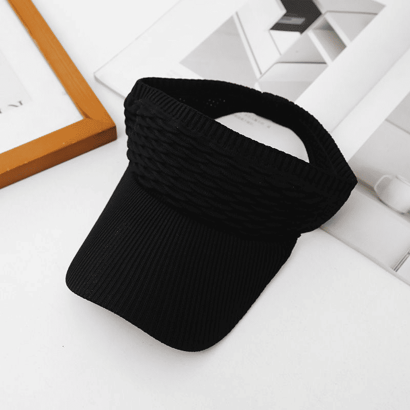 Stylish Fish Scale Knitted Baseball Cap - Hollow Top Summer Sun Hat