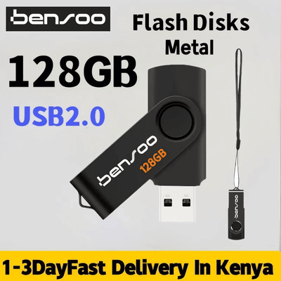 Bensoo High-Speed Metal USB Flash Drive: Portable Shockproof U Disk for Computers