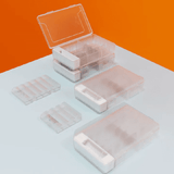 Smart Battery Storage Organizer 48-Piece Case with Tester for AA AAA Black