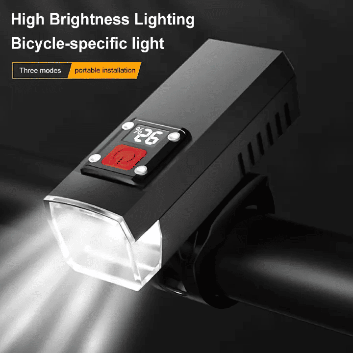 USB Rechargeable Bicycle Headlight High Brightness Waterproof Cycling Safety Front Lamp for Night Riding