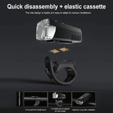 USB Rechargeable Bicycle Headlight High Brightness Waterproof Bike Flashlight for Night Riding