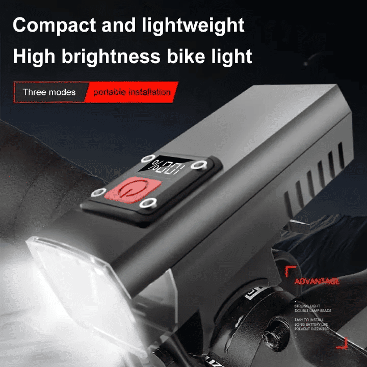 USB Rechargeable Bicycle Headlight High Brightness Waterproof Bike Flashlight for Night Riding