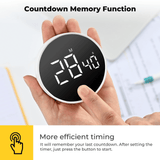 Magnetic Digital Kitchen Timer, Large LED Visual Countdown Timer, Adjustable Volume