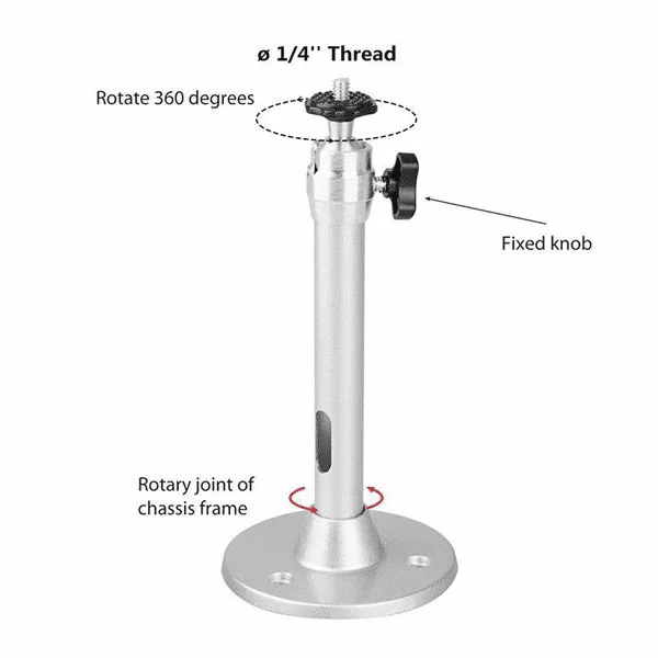 Universal Projector Ceiling Mount 360° Rotatable Aluminium Bracket for HY300 HY320