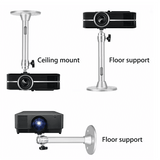 Universal Projector Ceiling Mount 360° Rotatable Aluminium Bracket for HY300 HY320