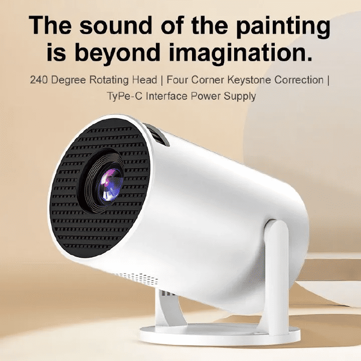 Native 1080P Portable Projector 2999-4999 Lm WiFi Bluetooth Auto Focus