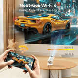 Native 1080P Portable Projector 2999-4999 Lm WiFi Bluetooth Auto Focus