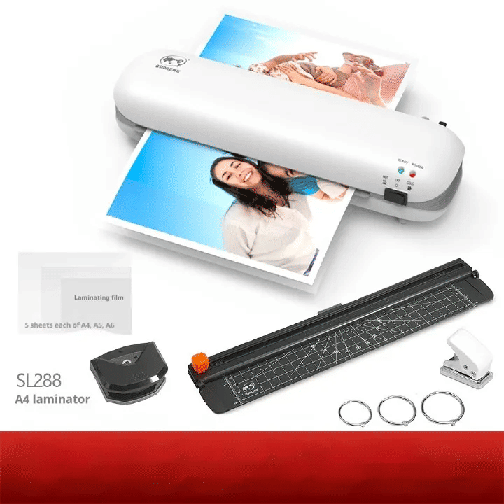 Hot & Cold Laminator Machine Anti-Oxidation No Jam Smooth Bubble-Free for Home Office