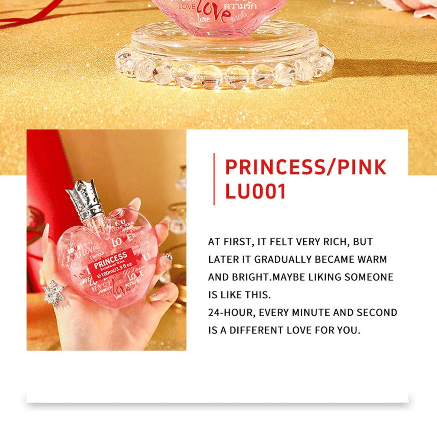Luxury 100ml Eau de Toilette Floral Perfume for Women