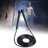 Professional Skipping Rope 2.8m PVC Jump Rope for Men Women Adult Fitness Black