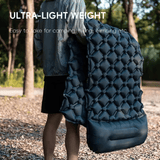 Ultralight Camping Inflatable Sleeping Pad With Built-In Pump Pillow