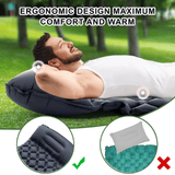 Ultralight Camping Inflatable Sleeping Pad With Built-In Pump Pillow