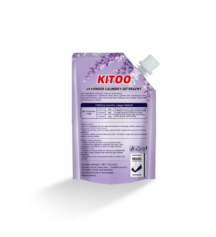 Kitoo Lavender Liquid Detergent 16.9fl oz Stain Removal Laundry Soap